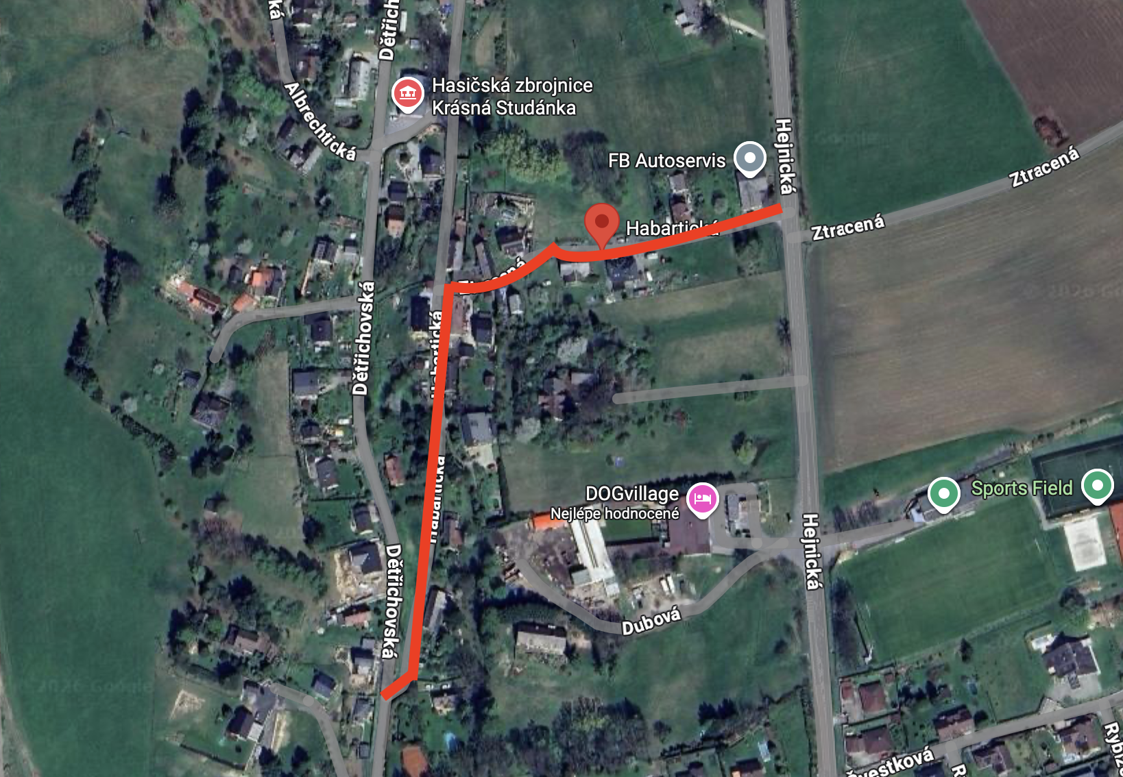 Souvislá údržba komunikace v ul. Habartická, Liberec