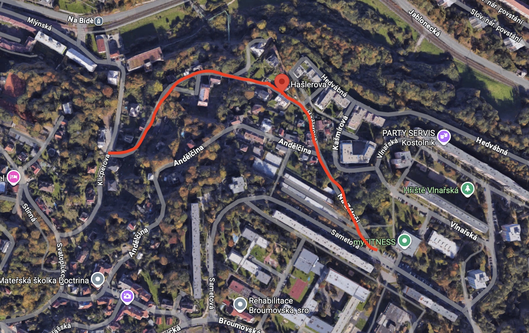 Souvislá údržba místní komunikace ul. Hašlerova, Liberec